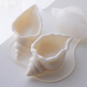 Molde caracola marina recipiente para velas 6,5 cm Molde caracola marina recipiente para velas 6,5 cm