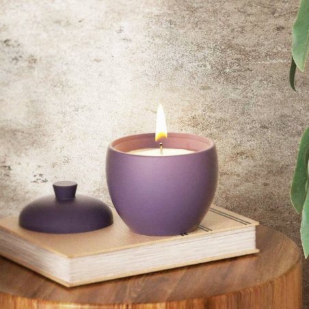 Molde elegante com tampa recipiente velas DIY