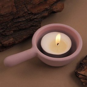 Molde porta-velas com cabo