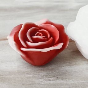 Molde vela rosa na primavera