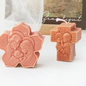 Molde vela cruz menino Comunhão