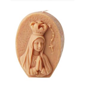 Molde vela medalhão Virgem Maria