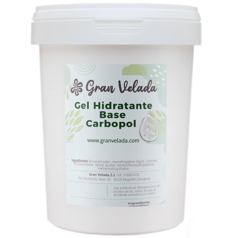 Gel hidratante base carbopol envase grande