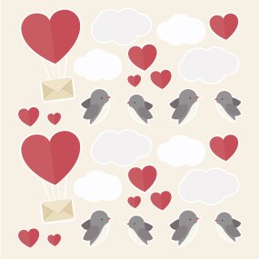 Autocollants messages d'amour Autocollants messages d'amour