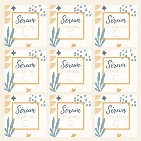 Autocollants pour sérum à la vitamine C