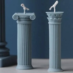 Molde columna romana corintia simple Molde columna romana corintia simple
