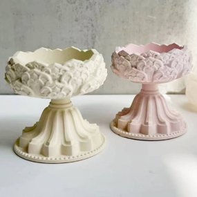 Molde recipiente velas flor de lótus