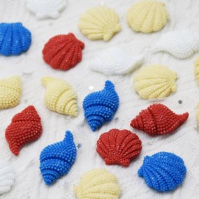 Molde 4 mini conchas marinhas