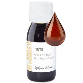 Sels de teinture brun caramel et bombes de bain
