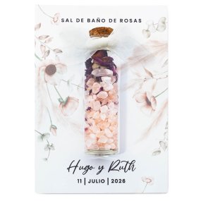 Cartão para presente personalizável floral