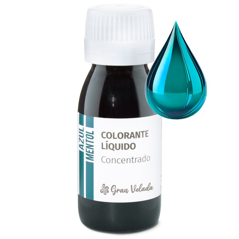 Colorant concentré liquide bleu menthol