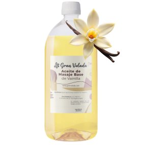Base para óleo de massagem de baunilha