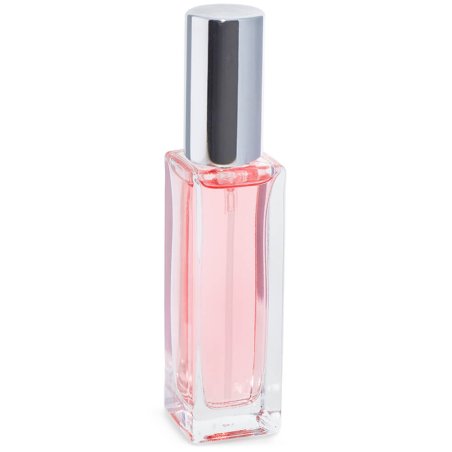 Frasco de perfume 30 ml alto con pulverizador plateado