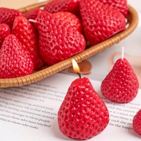Molde 4 fresas en 3D Molde 4 fresas en 3D