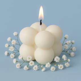 Molde 4 bolas para velas