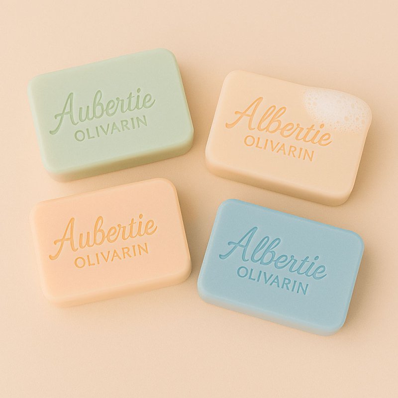 Ejemplos de pastillas de jabón personalizadas