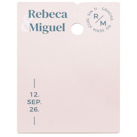 Cartón liso pequeño personalizado para packaging de detalle de boda