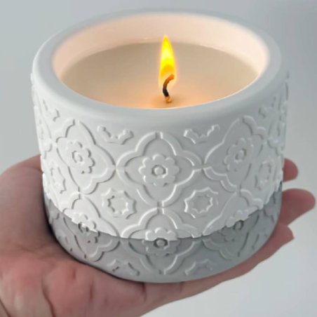 Molde maceta y velas