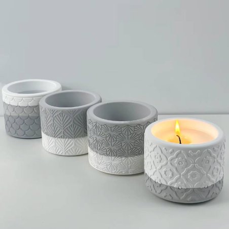 Molde maceta concreto