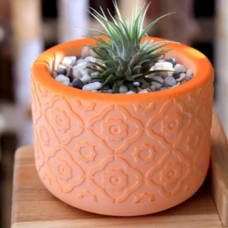 Molde maceta cemento