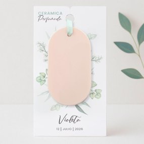 Cartão personalizado Organic para cerâmica e cera perfumada