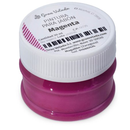 Pintura magenta para jabon