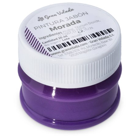 Pintura morada para jabon