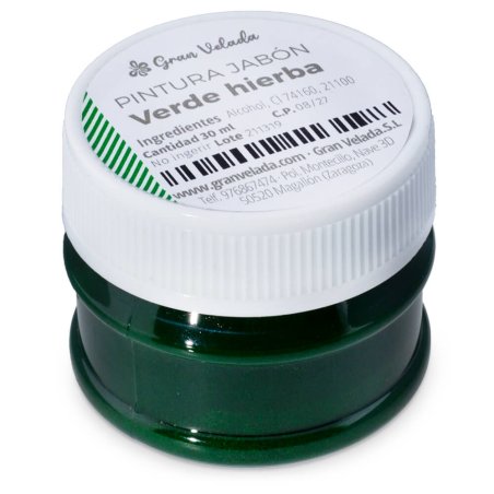 Pintura verde hierba para jabon