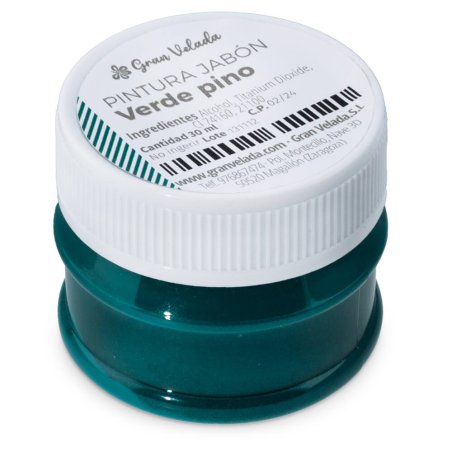 Pintura verde pino para jabon