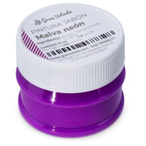 Peinture mauve néon pour savon