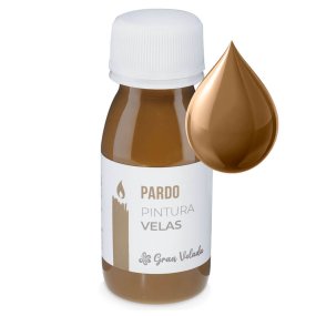 Peinture brune pour bougies Peinture brune pour bougies