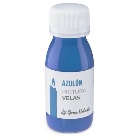 Pintura azulón para velas
