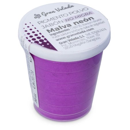Pigmento en polvo malva neon para jabon