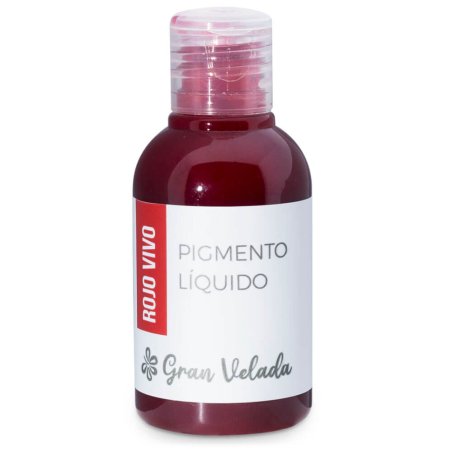 Colorante rojo vivo jabon de aceite pigmento liquido