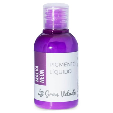 Colorante malva neon jabon de aceite pigmento liquido