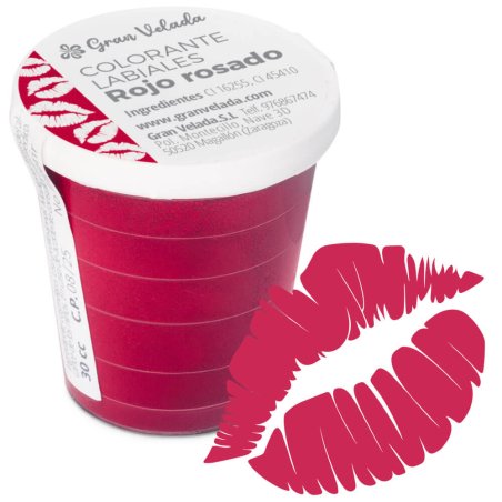 Colorante labiales rojo rosado