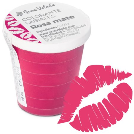 Colorante labiales rosa mate con labios