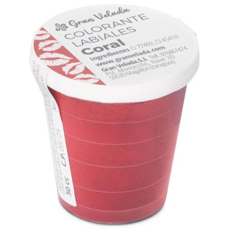 Colorante labiales coral envase