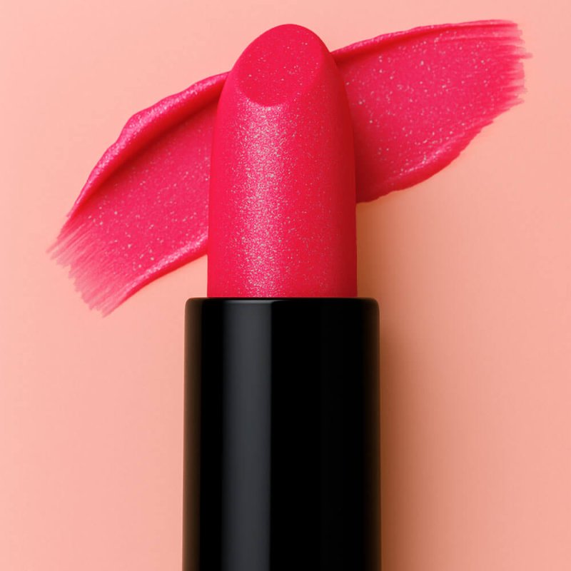 Barra de labios con colorante labiales guinda purpurina