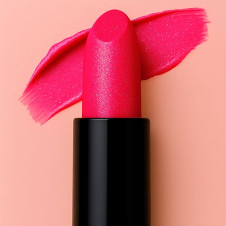 Barra de labios con colorante labiales rosa purpurina