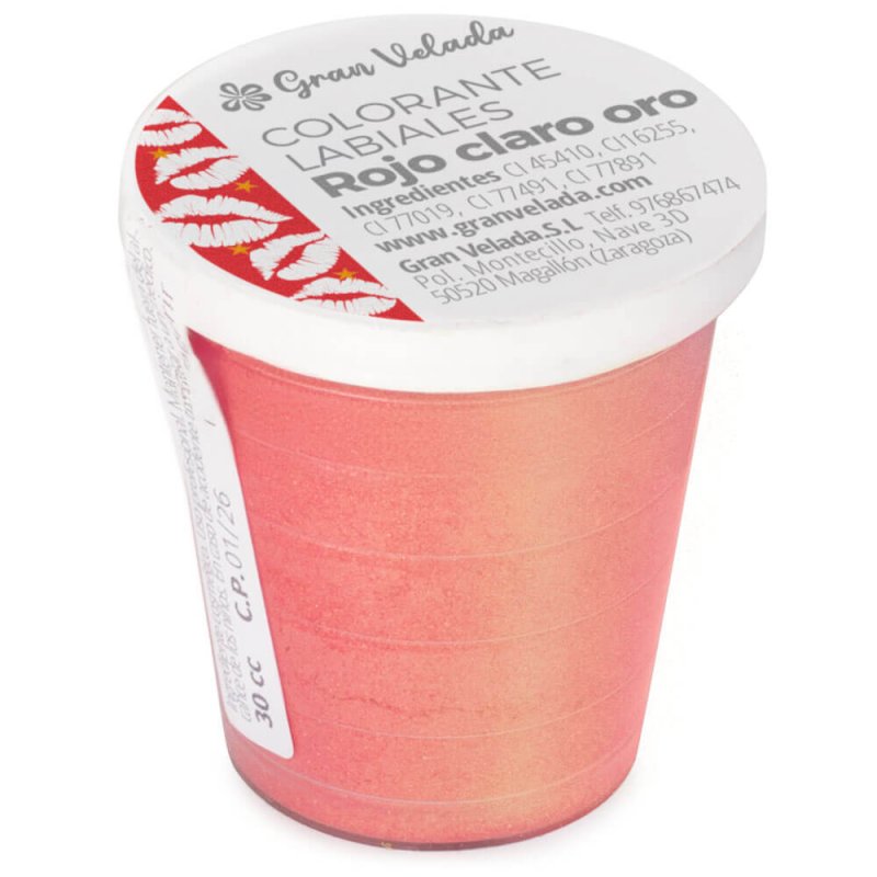 Colorante labiales rojo claro oro