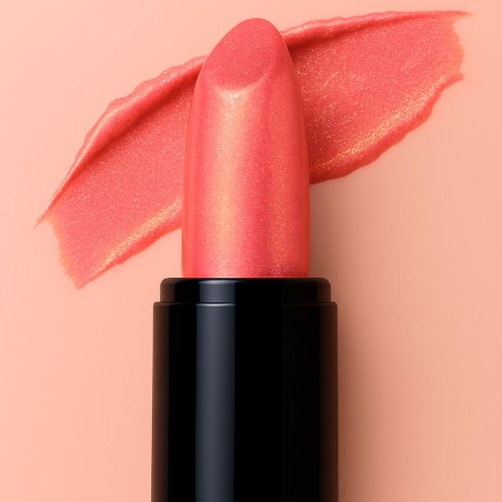 Barra de labios con colorante labiales rojo claro oro