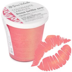 Corante labiais rosa glitter dourado Corante labiais rosa glitter dourado