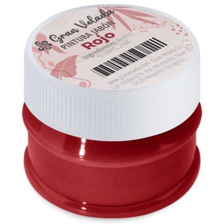 pintura rojo marte para jabon