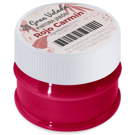 pintura rojo carmin para jabon
