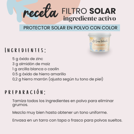 receta filtro solar