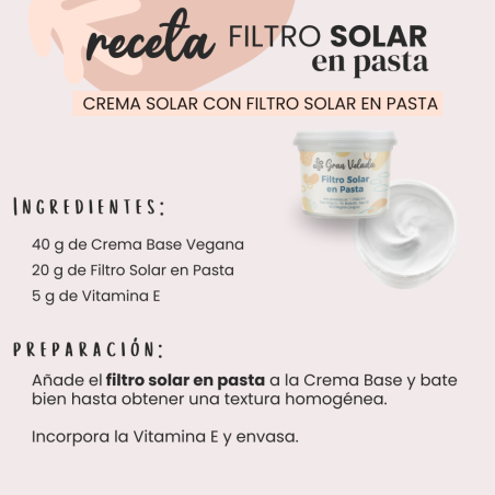 receta filtro solar en pasta