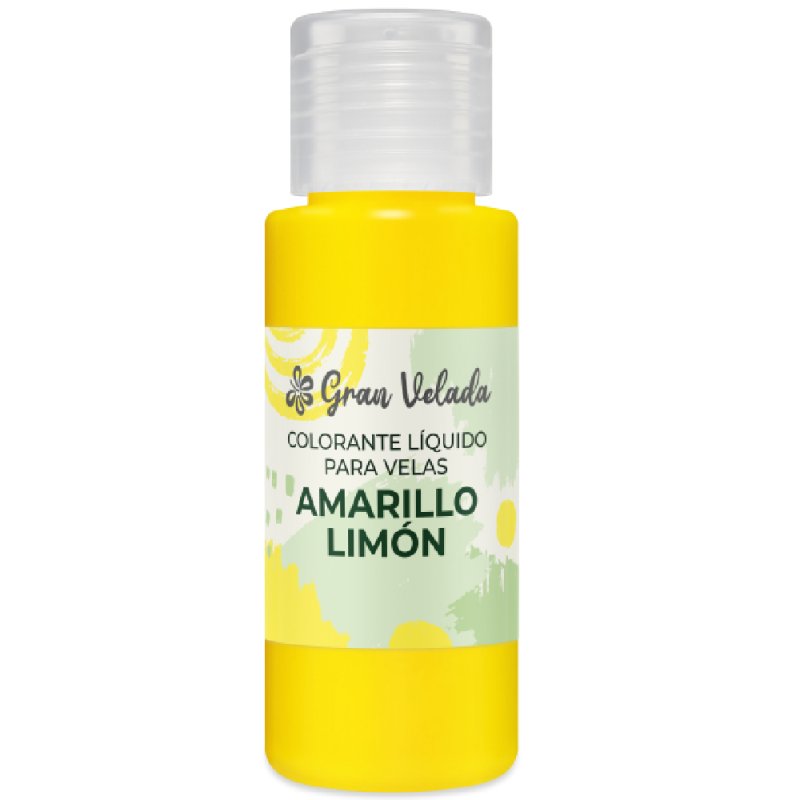 Colorante liquido velas amarillo limon