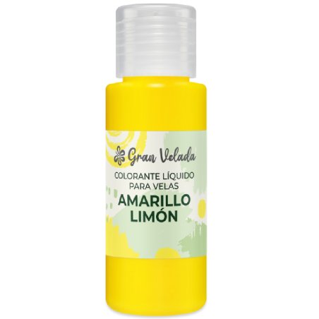 Colorante liquido velas amarillo limon