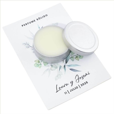 Ejemplo de perfume sólido para detalles